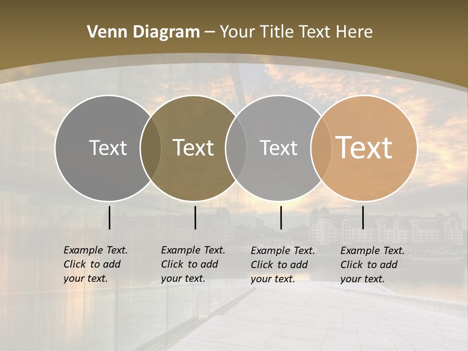 Office Interior Made Of Glass PowerPoint Template