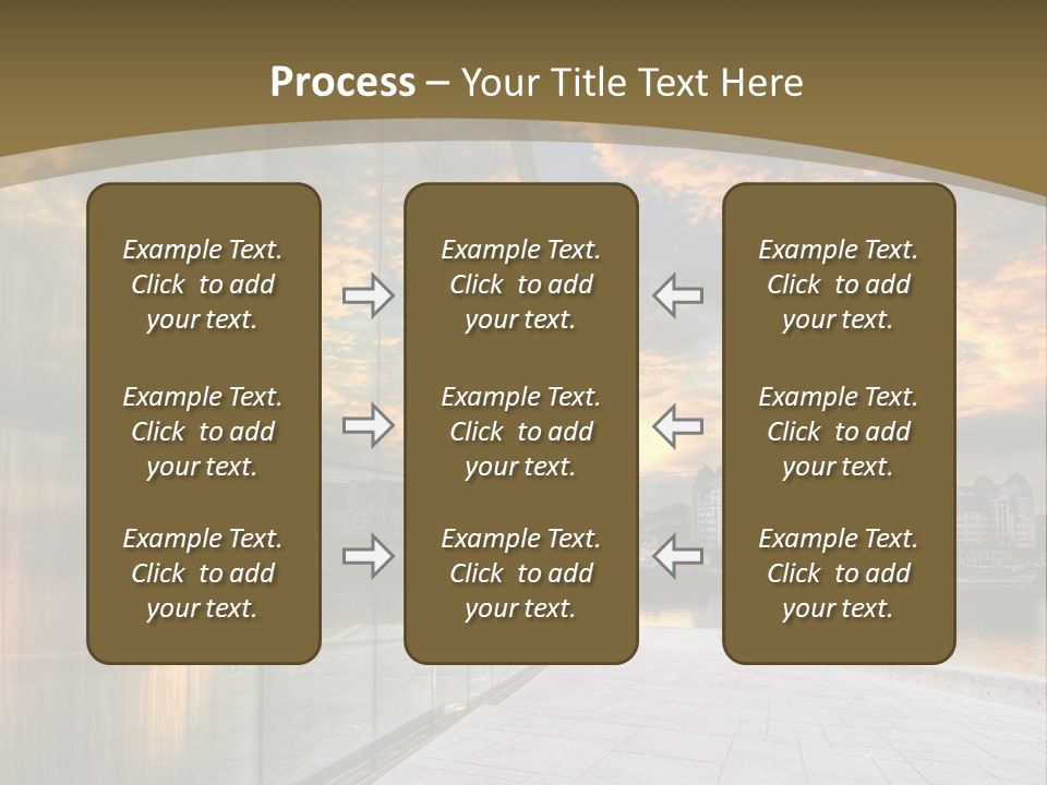 Office Interior Made Of Glass PowerPoint Template