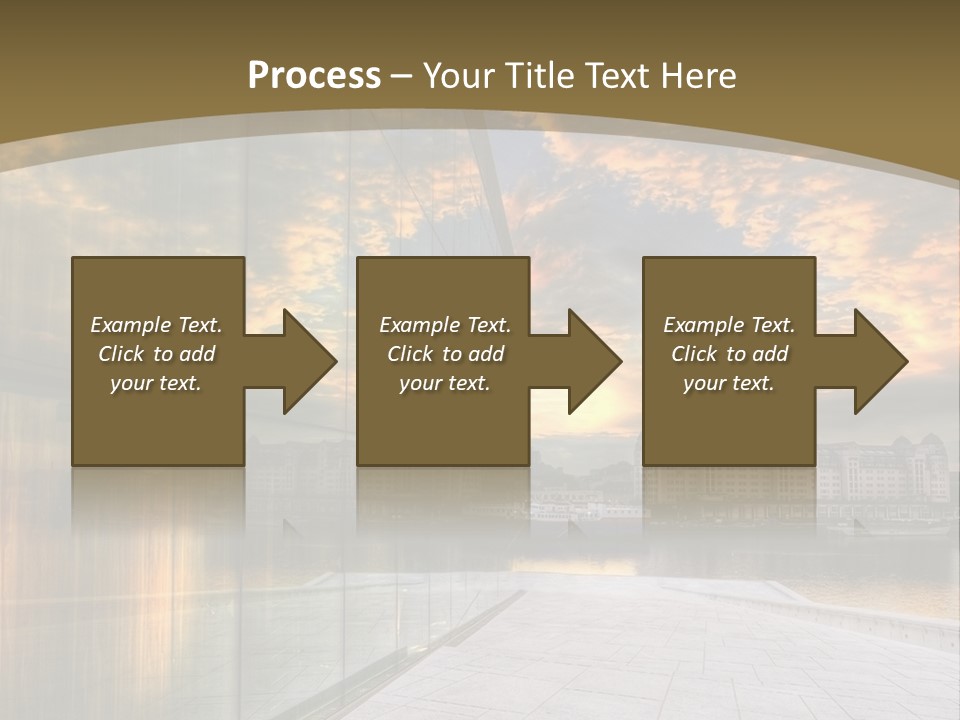 Office Interior Made Of Glass PowerPoint Template