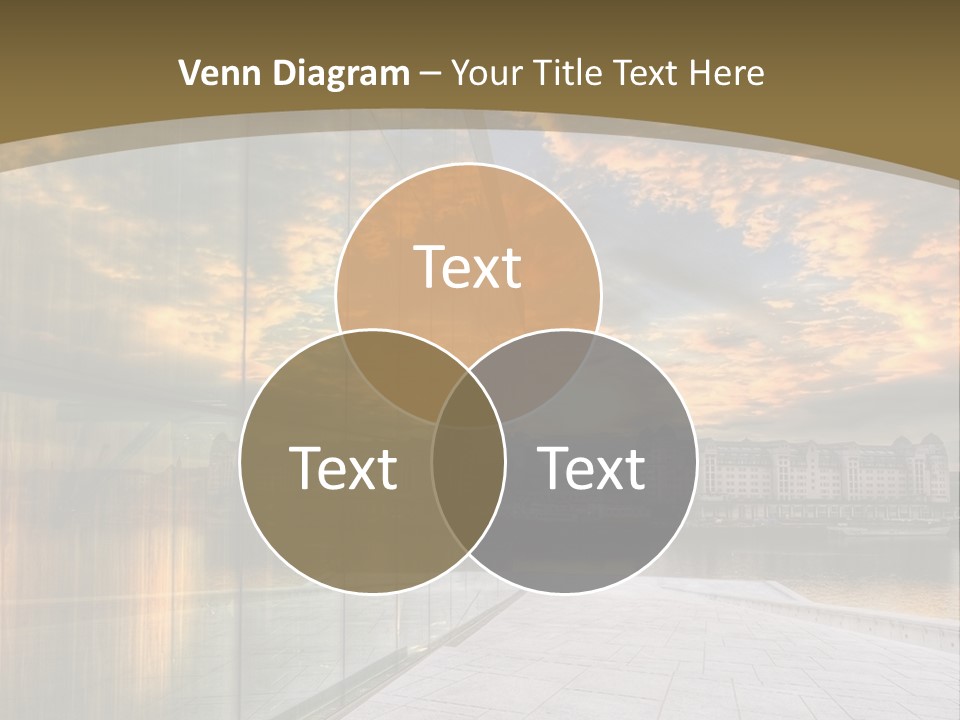 Office Interior Made Of Glass PowerPoint Template