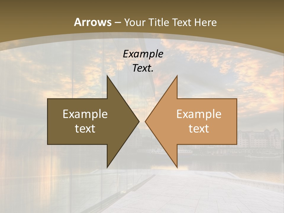 Office Interior Made Of Glass PowerPoint Template