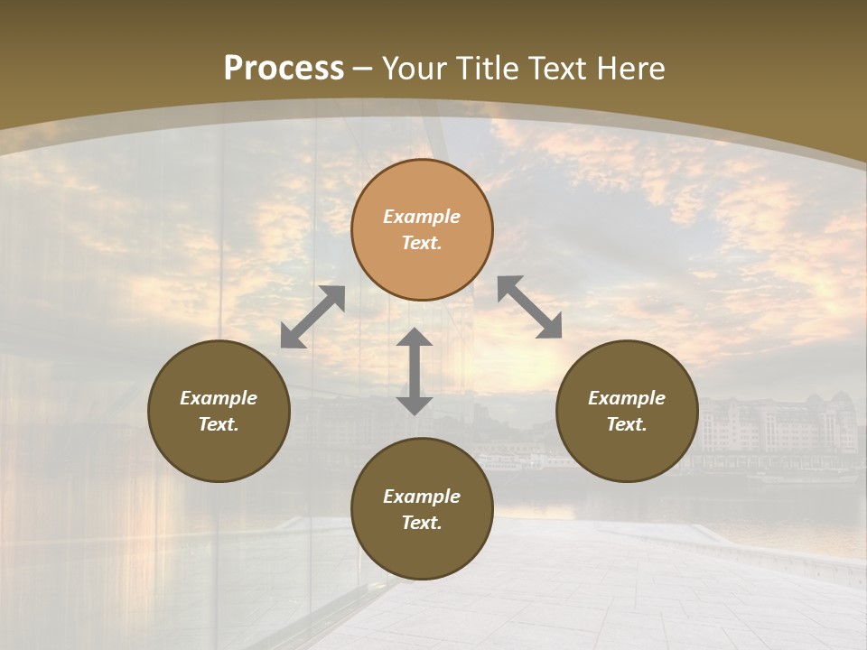 Office Interior Made Of Glass PowerPoint Template