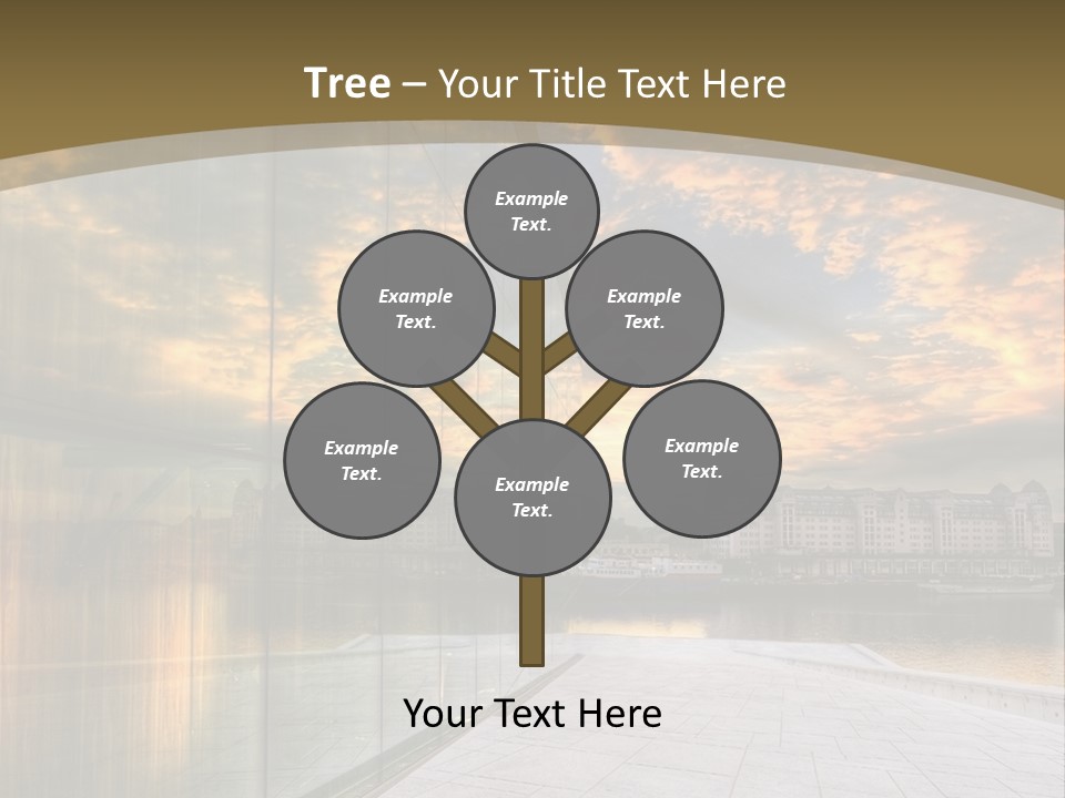 Office Interior Made Of Glass PowerPoint Template
