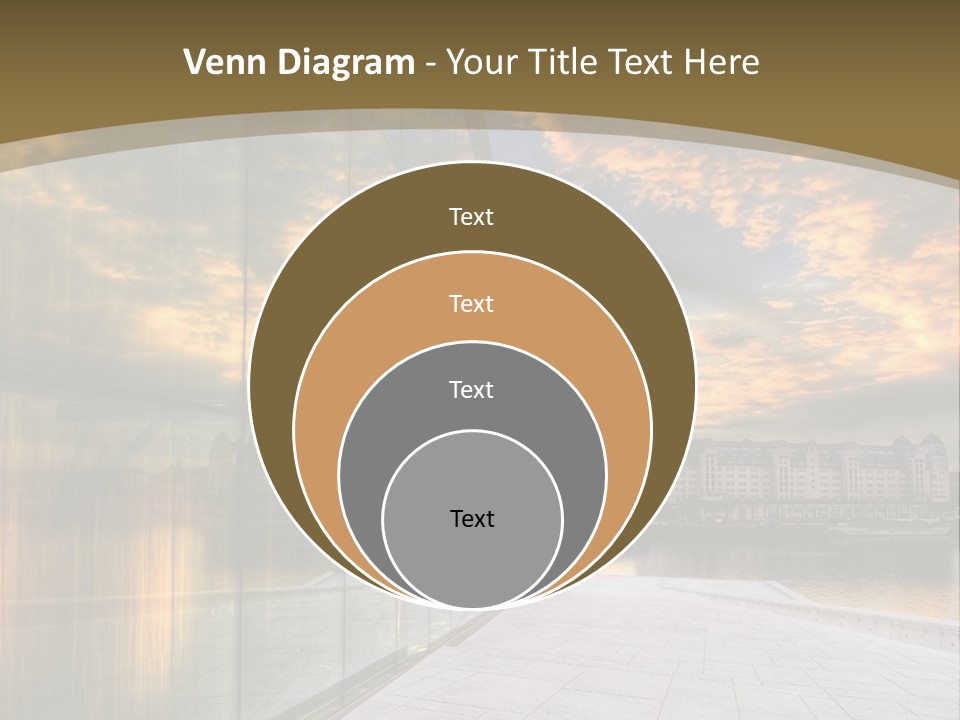 Office Interior Made Of Glass PowerPoint Template