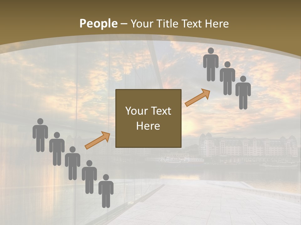 Office Interior Made Of Glass PowerPoint Template