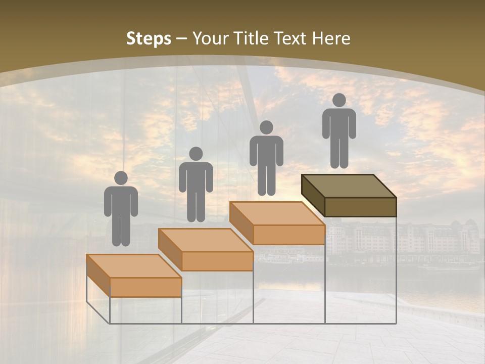 Office Interior Made Of Glass PowerPoint Template