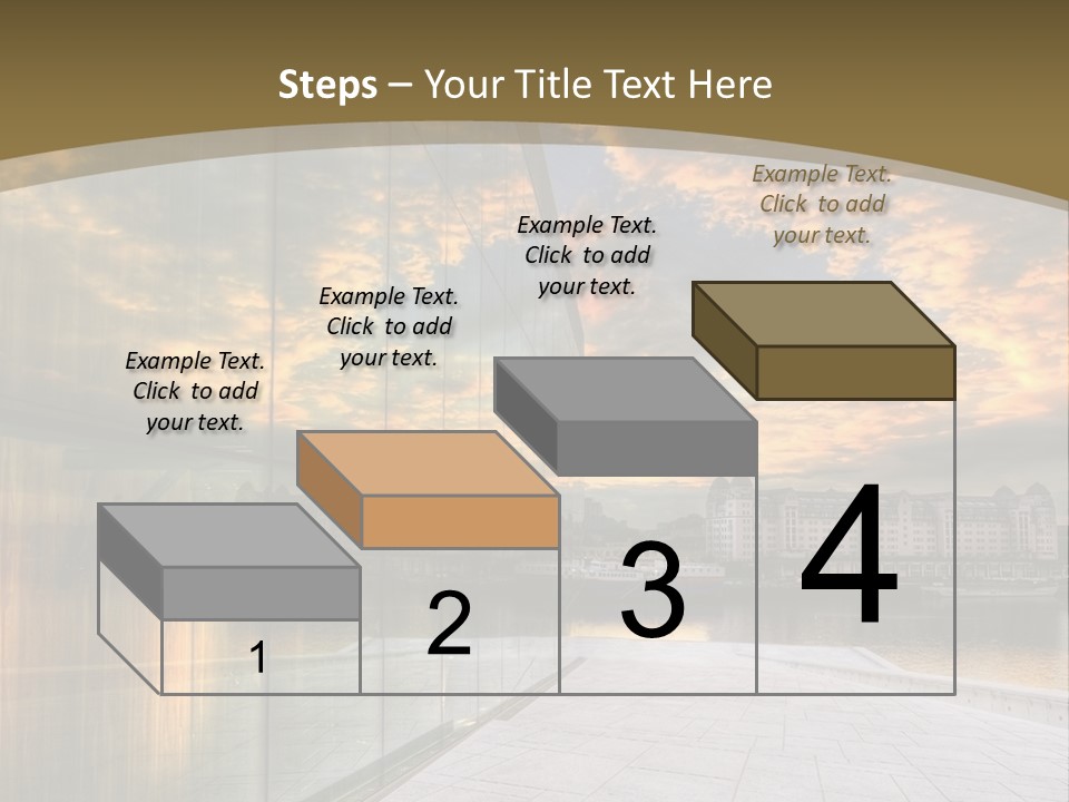 Office Interior Made Of Glass PowerPoint Template