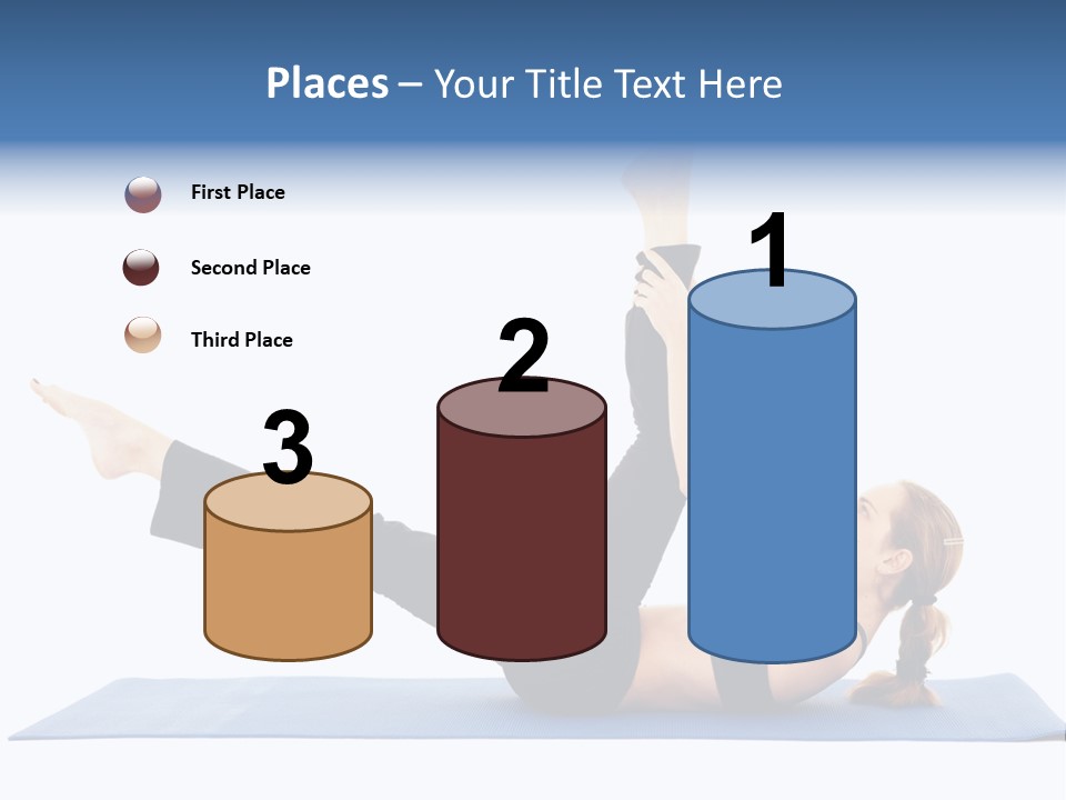 The Girl Is Engaged In Physical Exercises PowerPoint Template