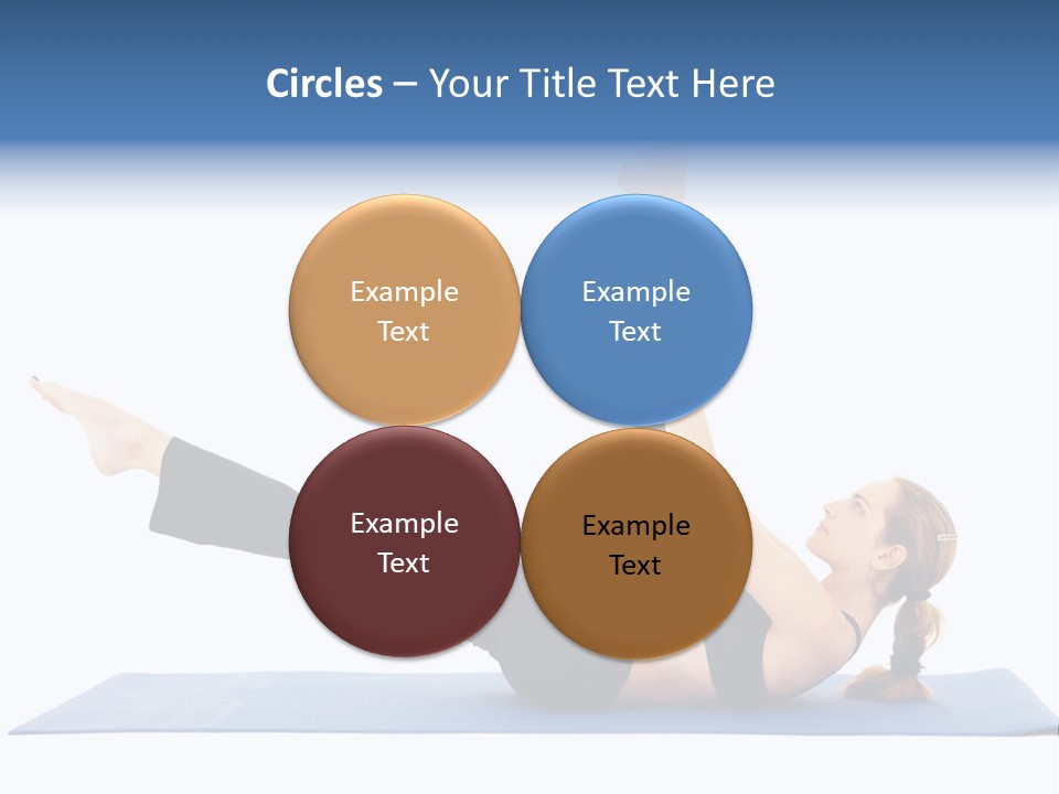 The Girl Is Engaged In Physical Exercises PowerPoint Template