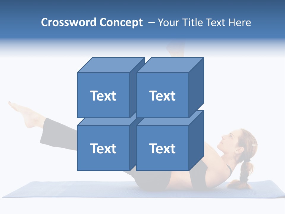 The Girl Is Engaged In Physical Exercises PowerPoint Template