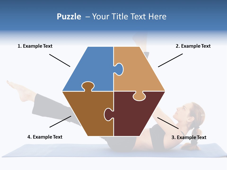 The Girl Is Engaged In Physical Exercises PowerPoint Template