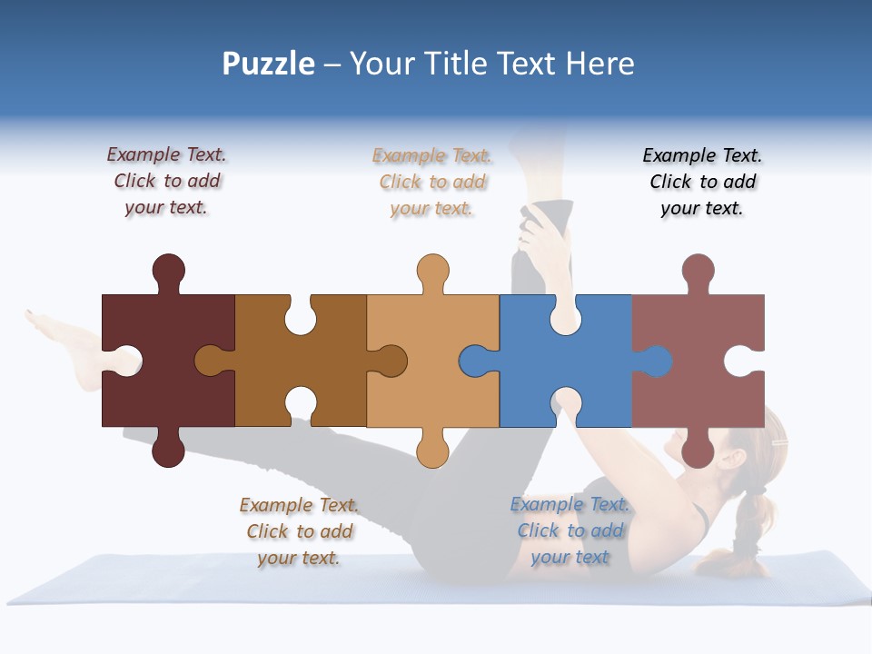 The Girl Is Engaged In Physical Exercises PowerPoint Template