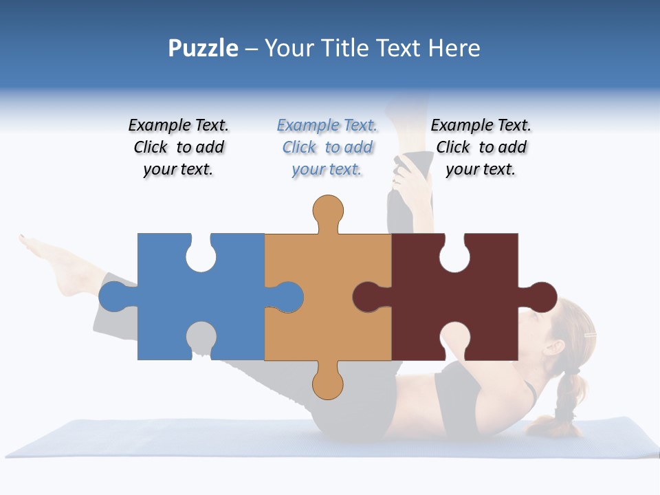 The Girl Is Engaged In Physical Exercises PowerPoint Template