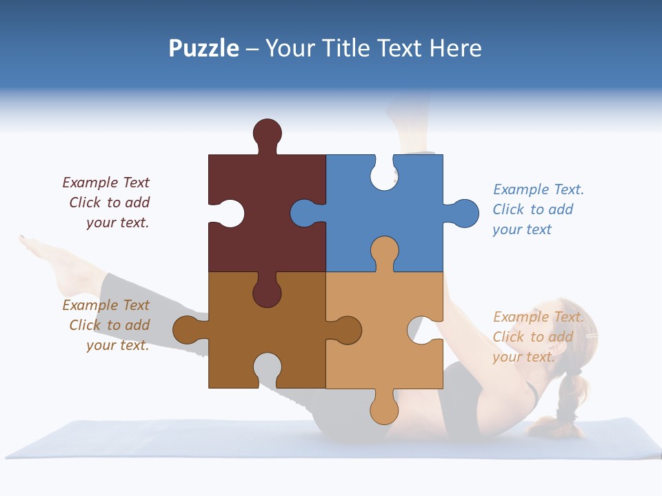 The Girl Is Engaged In Physical Exercises PowerPoint Template