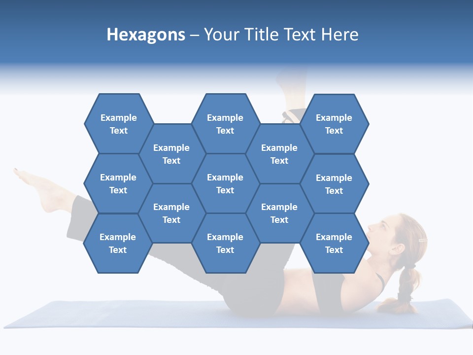 The Girl Is Engaged In Physical Exercises PowerPoint Template