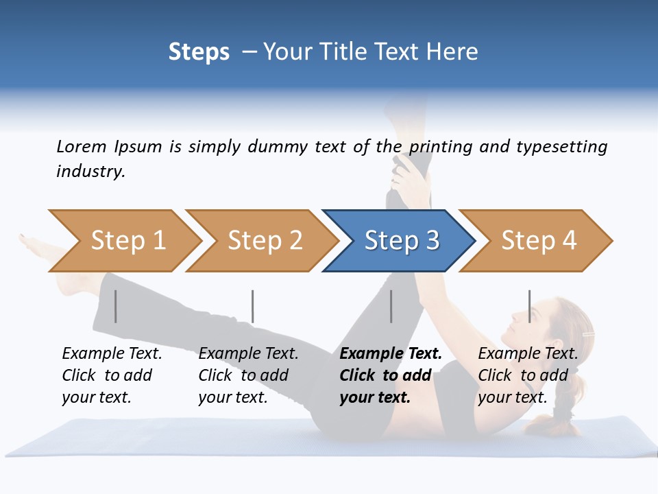 The Girl Is Engaged In Physical Exercises PowerPoint Template