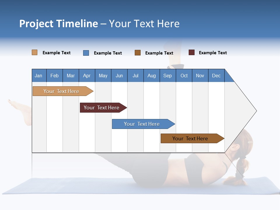 The Girl Is Engaged In Physical Exercises PowerPoint Template