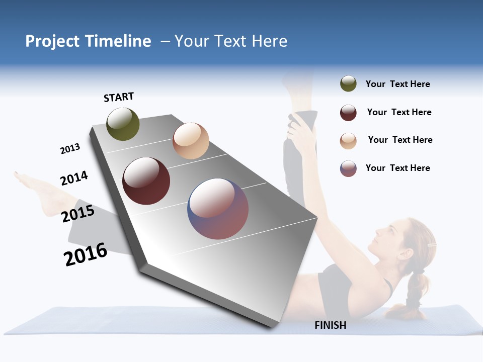 The Girl Is Engaged In Physical Exercises PowerPoint Template
