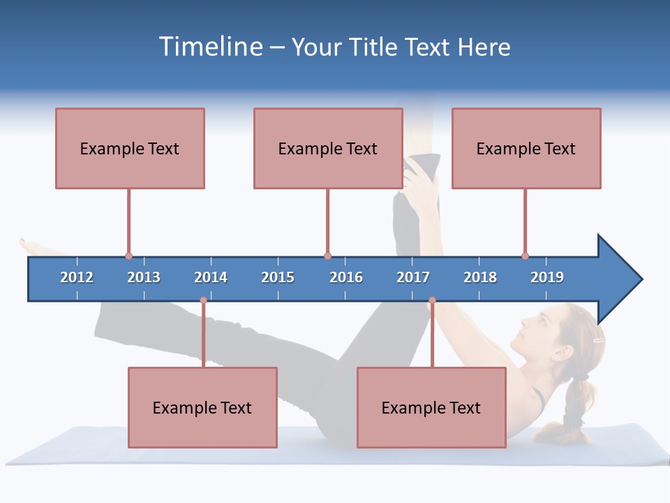 The Girl Is Engaged In Physical Exercises PowerPoint Template