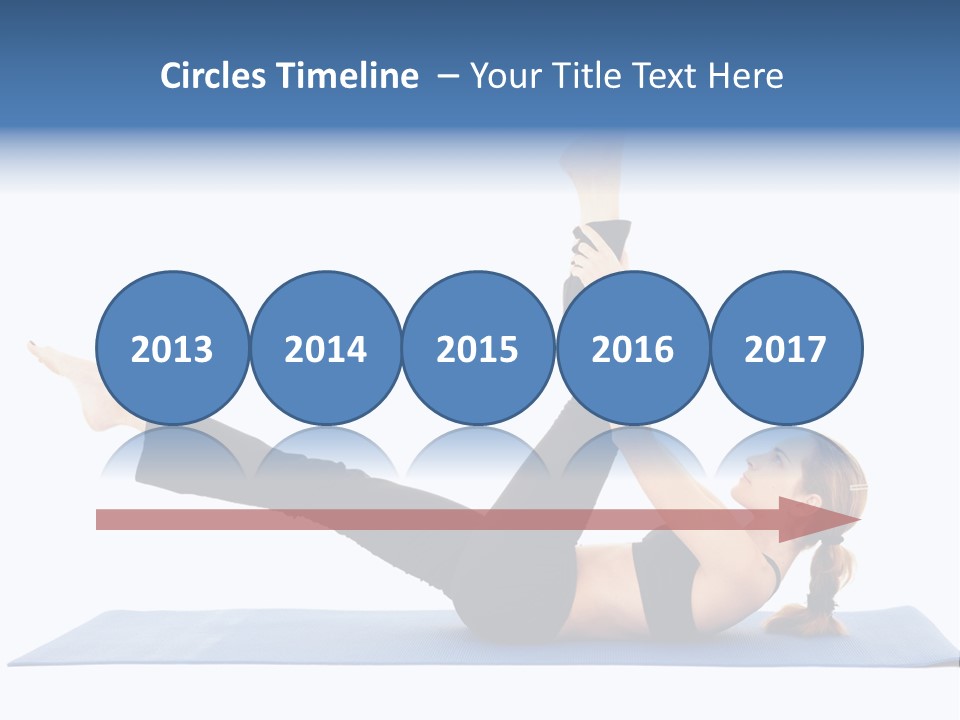 The Girl Is Engaged In Physical Exercises PowerPoint Template