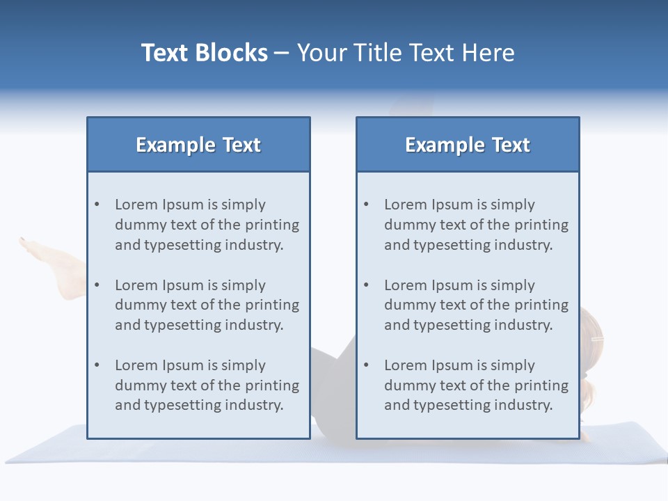 The Girl Is Engaged In Physical Exercises PowerPoint Template