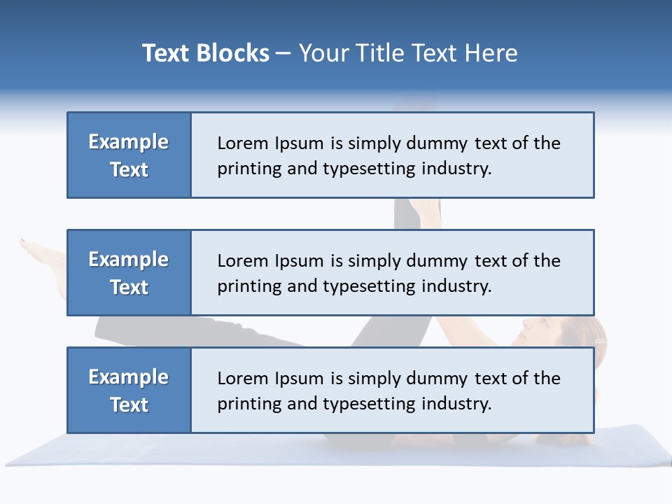 The Girl Is Engaged In Physical Exercises PowerPoint Template