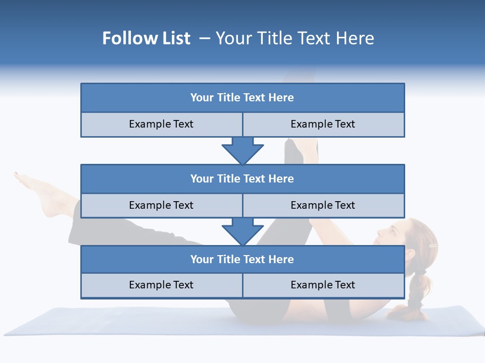 The Girl Is Engaged In Physical Exercises PowerPoint Template