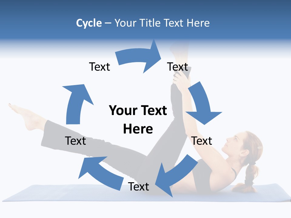 The Girl Is Engaged In Physical Exercises PowerPoint Template