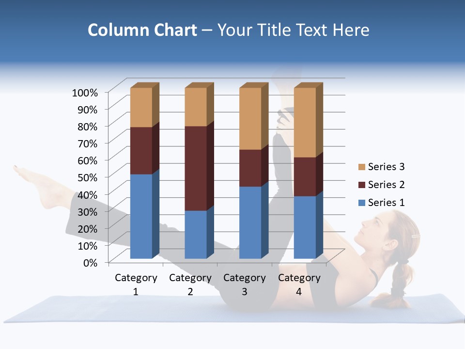 The Girl Is Engaged In Physical Exercises PowerPoint Template