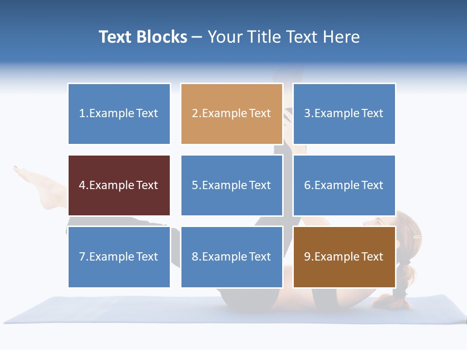 The Girl Is Engaged In Physical Exercises PowerPoint Template