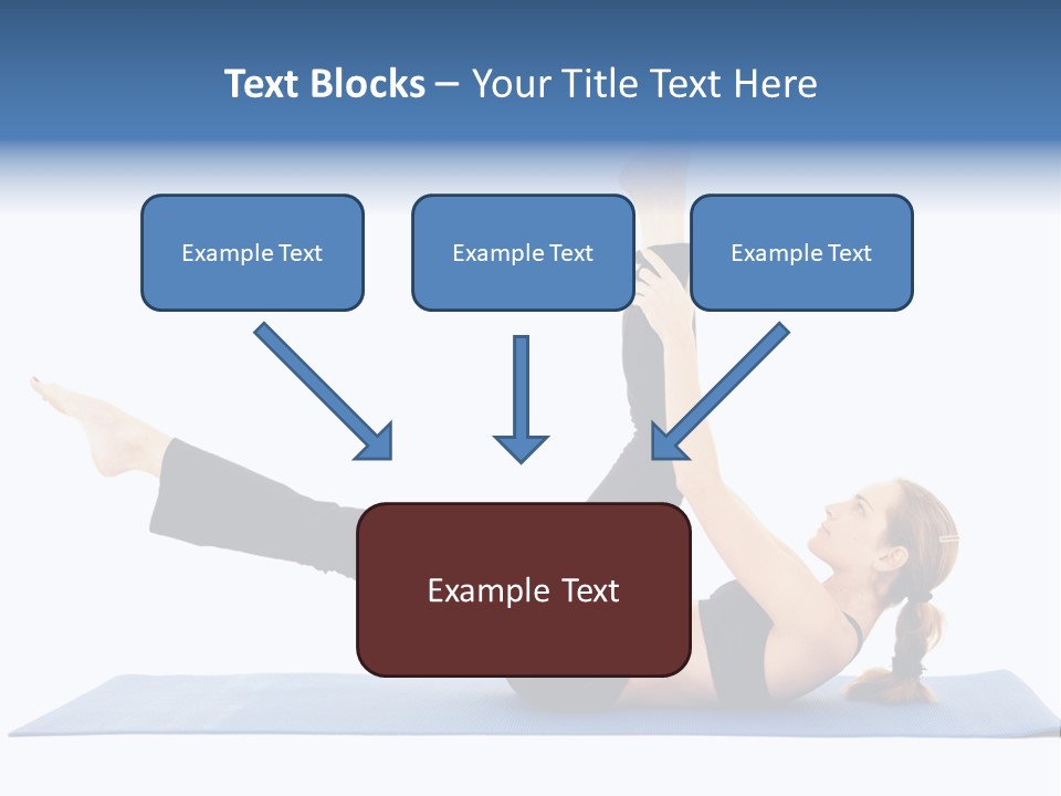 The Girl Is Engaged In Physical Exercises PowerPoint Template