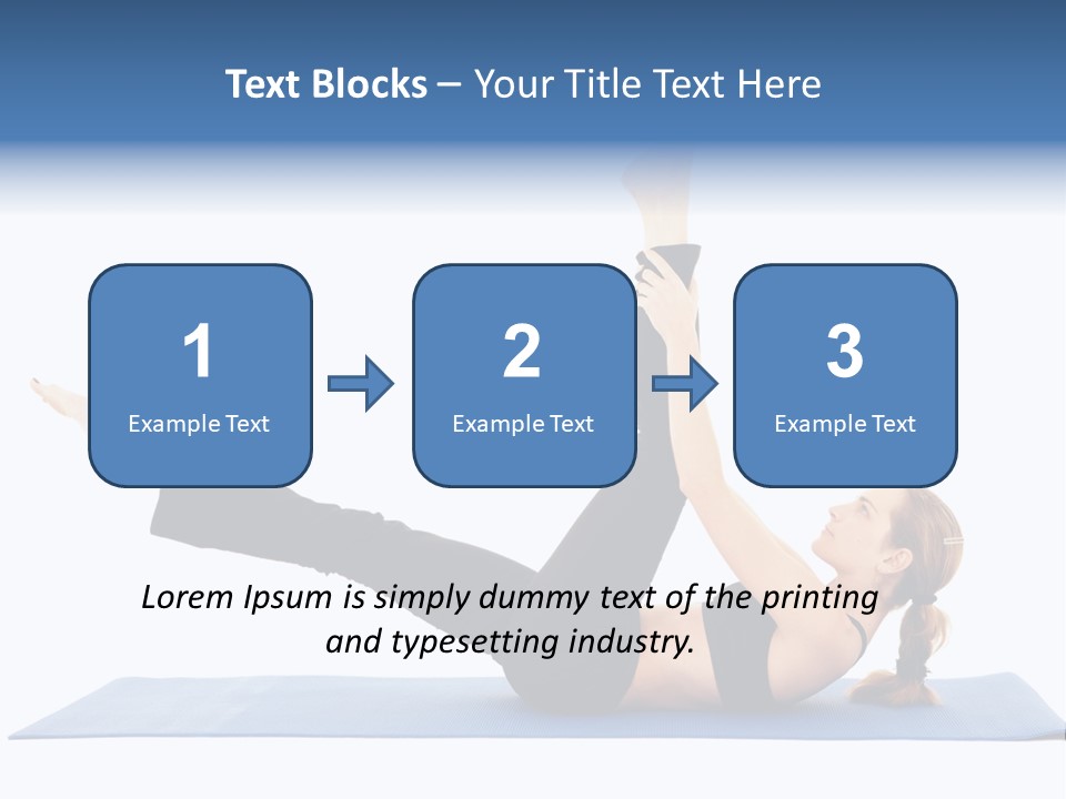 The Girl Is Engaged In Physical Exercises PowerPoint Template