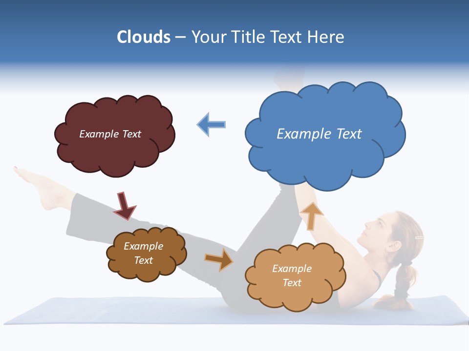 The Girl Is Engaged In Physical Exercises PowerPoint Template