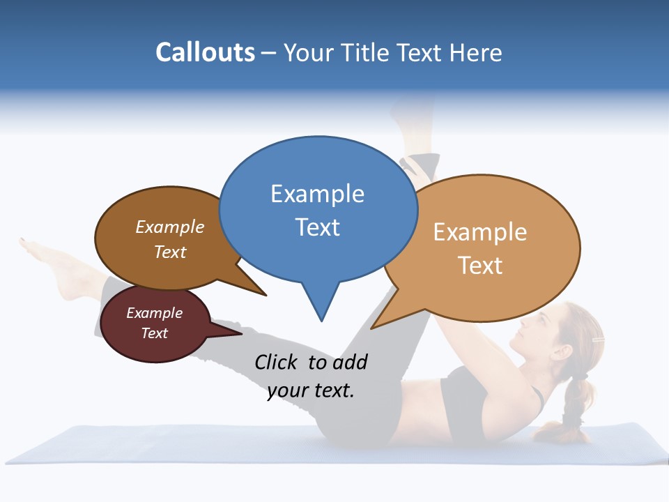 The Girl Is Engaged In Physical Exercises PowerPoint Template