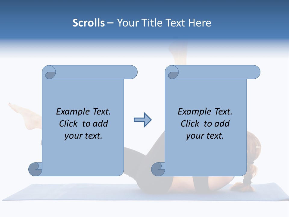 The Girl Is Engaged In Physical Exercises PowerPoint Template