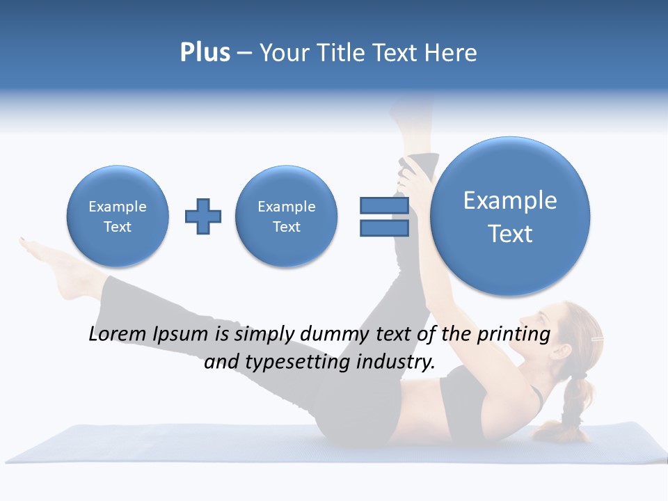 The Girl Is Engaged In Physical Exercises PowerPoint Template