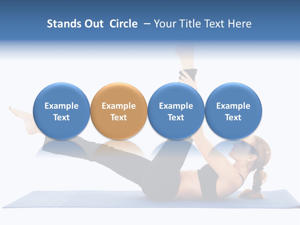 The Girl Is Engaged In Physical Exercises PowerPoint Template