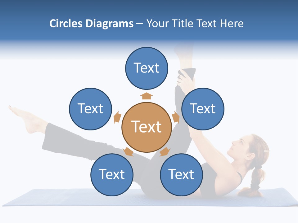 The Girl Is Engaged In Physical Exercises PowerPoint Template