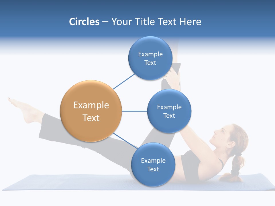 The Girl Is Engaged In Physical Exercises PowerPoint Template