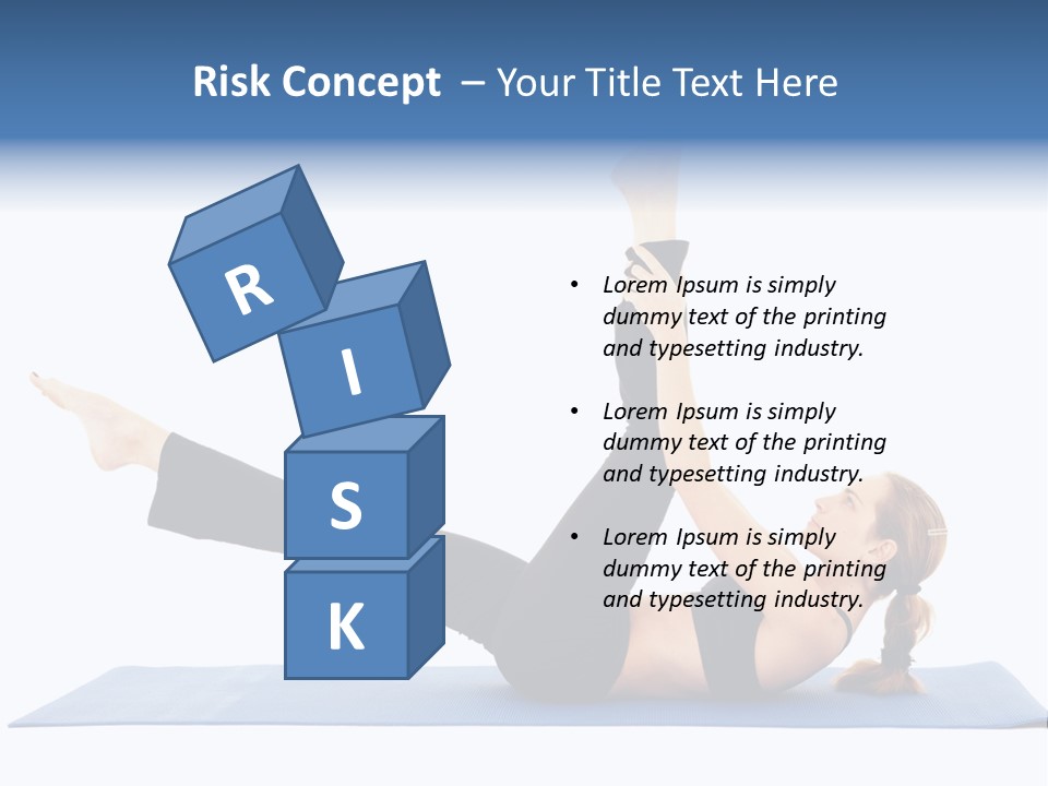 The Girl Is Engaged In Physical Exercises PowerPoint Template