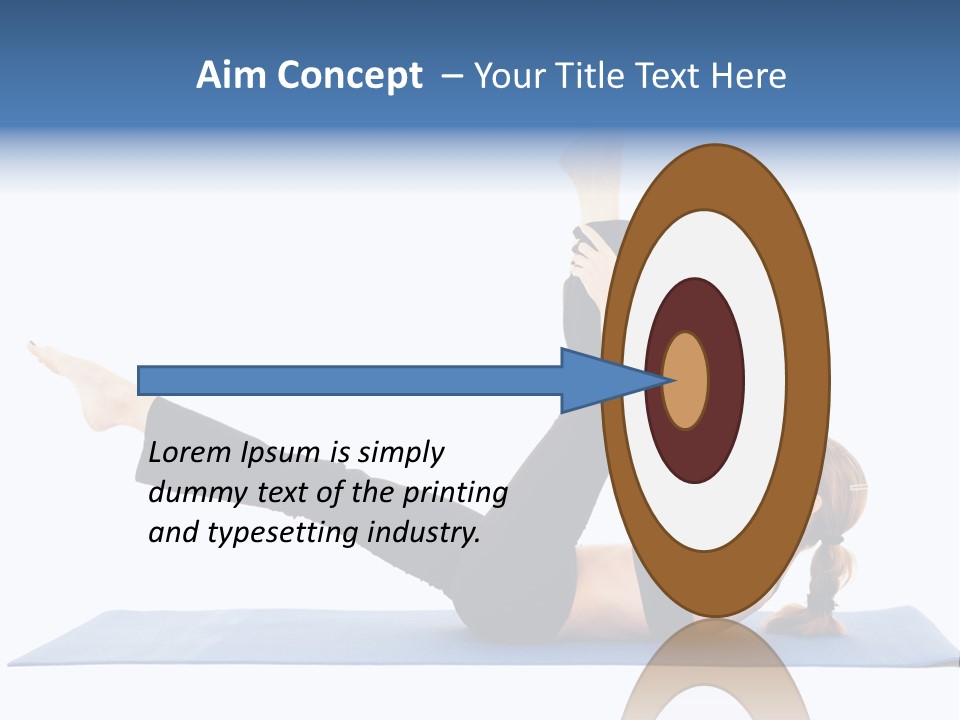 The Girl Is Engaged In Physical Exercises PowerPoint Template