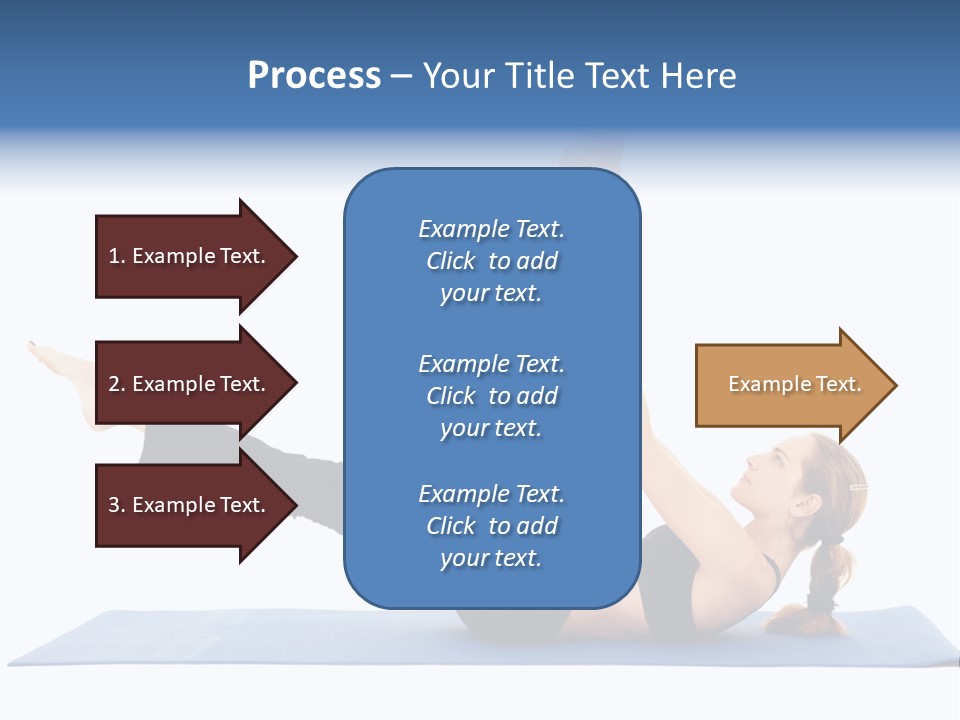 The Girl Is Engaged In Physical Exercises PowerPoint Template