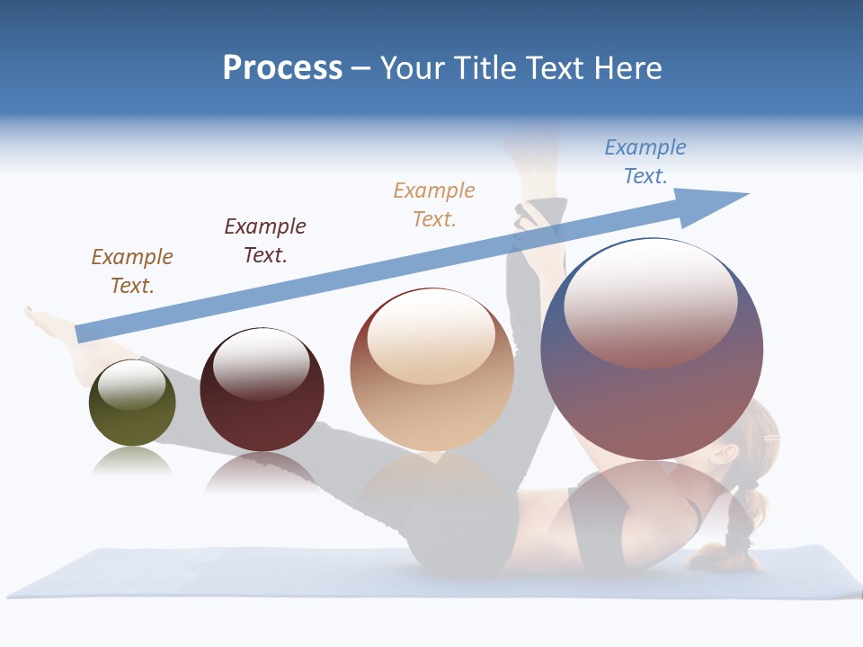 The Girl Is Engaged In Physical Exercises PowerPoint Template