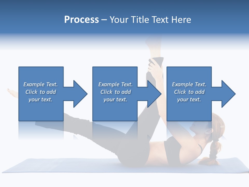 The Girl Is Engaged In Physical Exercises PowerPoint Template