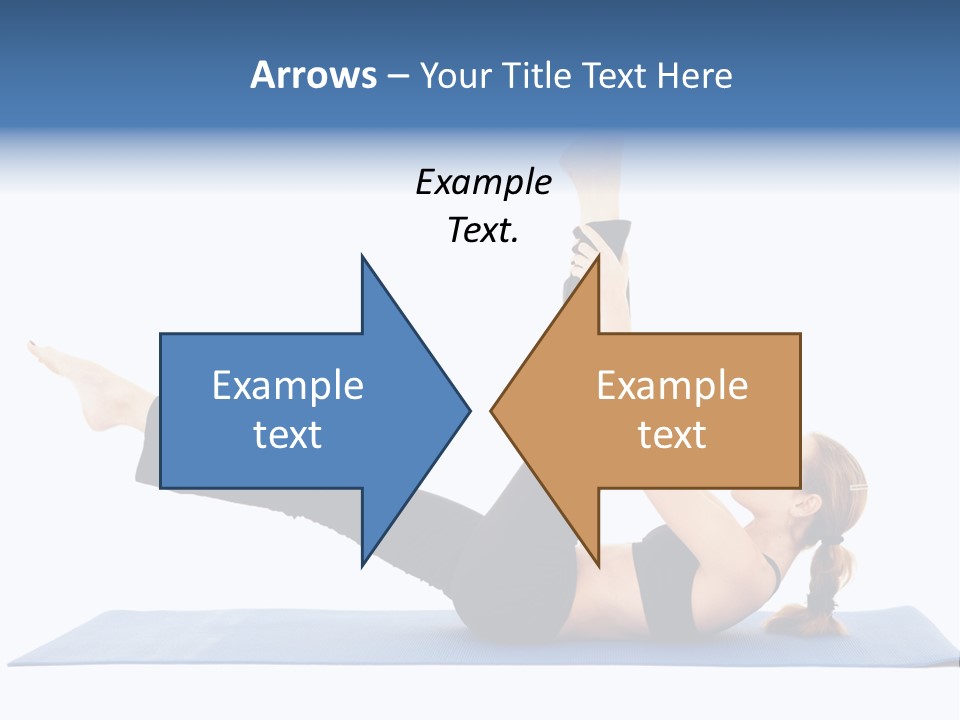 The Girl Is Engaged In Physical Exercises PowerPoint Template