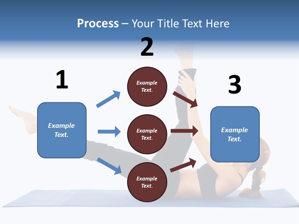 The Girl Is Engaged In Physical Exercises PowerPoint Template