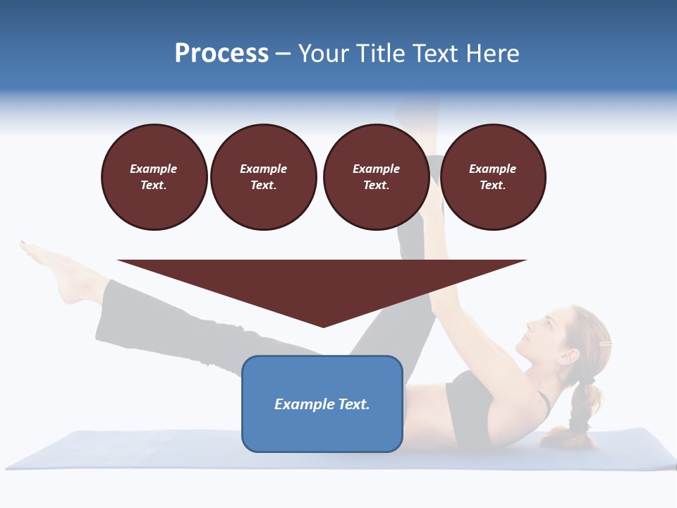 The Girl Is Engaged In Physical Exercises PowerPoint Template