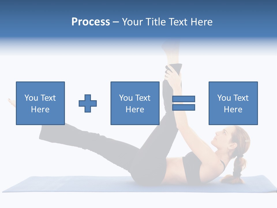 The Girl Is Engaged In Physical Exercises PowerPoint Template