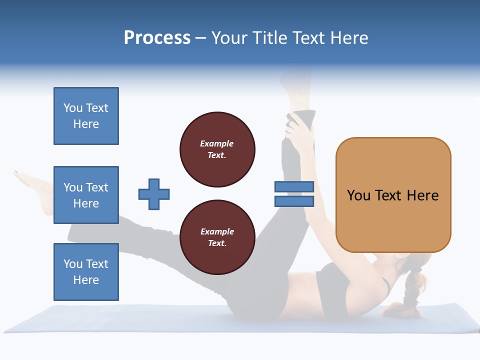 The Girl Is Engaged In Physical Exercises PowerPoint Template