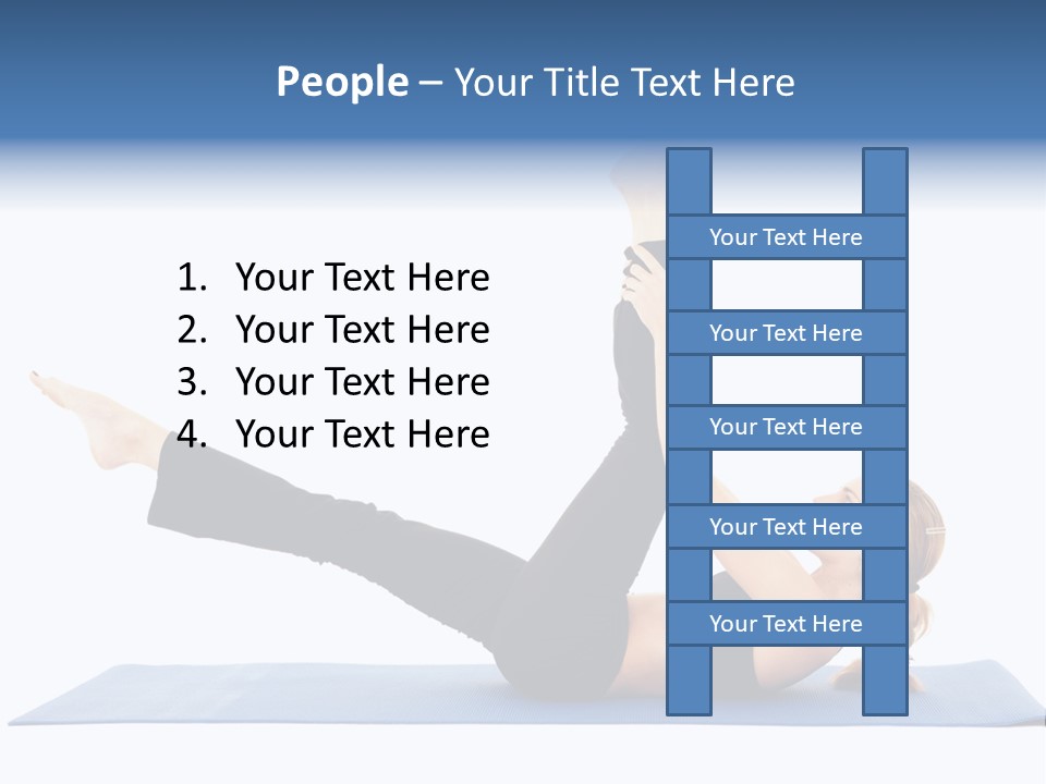 The Girl Is Engaged In Physical Exercises PowerPoint Template